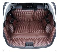 Car Trunk Main Mat For Jetour For X70 Plus 2024 2025 5/7 Seats Leather Car Trunk Mat Cargo Liner Luggage Cushion Rear Boot Mats(Full set coffee,7 seats)