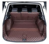 Car Trunk Main Mat For VW For T-ROC For TROC 2019 2020 2021 Trunk Mats Leather Durable Cargo Liner Boot Carpets Full Interior Cover Full Coverage Car Boot Mat(Coffee a)