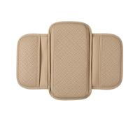 Car Trunk Mat Boot Liner Universal Car Arm Rest Cushion PU Leather Breathable Center Console Box Cover Anti Scratch Armrest Box Protector Cover(BEIGE 1PC)