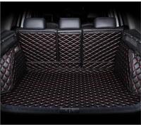 Car Trunk Mat Cargo Liner Carpet Interior Accessories Cover For Benz ML-Class W164 2008-2011(Black red)