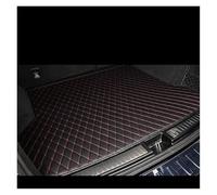 Car Trunk Mat For Cadillac For XT4 2018-2020 The Trunk Cargo Leather Liner Car Boot Liner Cargo Compartment Floor Carpet(Black red-A)