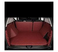 Car Trunk Mat For Cadillac For XT4 2018-2020 The Trunk Cargo Leather Liner Car Boot Liner Cargo Compartment Floor Carpet(Wine red-A)