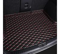 Car Trunk Mat for Seat Ibiza (2021-2026), Non-Slip Waterproof Durable Leather Carpets Mat Boot Cargo Liner Protection Interior,D/Black Red