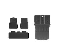 Car Trunk mat For Tesla For Model For Y Juniper 2025 TPE Piece Trunk Mat Dual-layer Floor Carpet Wear-resistant Cargo Protection Liner Car(Single Layer FM 4PCS)