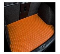 Car trunk mat Leather For Subaru For Impreza XV For Crosstrek 2018 2019 2020 Car Trunk Mat Boot GT Cargo Liner Rear PU-leather(Brown A)