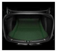 Car Trunk Mat Protector For Tesla For Model 3 2023-2024 Trunk Mat Leather Pad Front Rear Cargo Tray Storage Box Mats Flannel Cushion Nonslip Boot Mat(Green A)