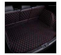 Car Trunk Mats Car Trunk Mat For Maserati For Levante 2016 2017 Cargo Liner Carpet Interior Parts Accessories Cover Boot Protector Mat(Black Red 4pcs,Full Cover)