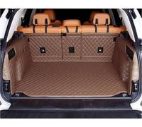 Car Trunk Mats Car Trunk Mat Leather Decoration Carpet Protect Pad Interior Trim Styling Modification Accessories For BMW X5 G05 2019-2021(Khaki-6 pcs)
