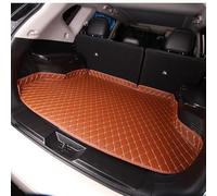 Car Trunk Mats Car Trunk Mats For Benz For GLC 2017-2021 Three-dimensional Edging Design Auto Interior Waterproof Leather Styling Protector Pad(Brown)