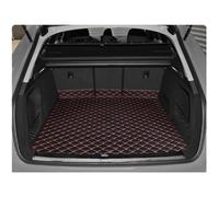 Car Trunk Mats Custom Car Trunk Main Mats For A4 B9 8W 2017-Present Wagon Sedan Waterproof Anti Scratch Non-slip Protect Cover Accessory(Black Red 4pcs,Style B)
