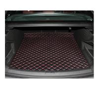 Car Trunk Mats Custom Car Trunk Main Mats For A4 B9 8W 2017-Present Wagon Sedan Waterproof Anti Scratch Non-slip Protect Cover Accessory(Black Red 4pcs,Style A)