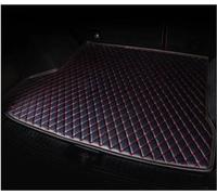 Car Trunk Mats Custom Leather Car Trunk Mats For Cadillac XT6 2020 7-Seat Rear Floor Mat Tray Carpet Mud(Black Red 4pcs)