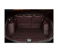 Car Trunk Mats Deluxe Leather Full Rear Trunk Tray Liner Cargo Mat Floor Protector Foot Pad Mats For XRV For VEZEL 2015-2019 Car Boot Protector(Black Red 4pcs)