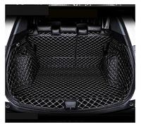 Car Trunk Mats Deluxe Leather Full Rear Trunk Tray Liner Cargo Mat Floor Protector Foot Pad Mats For XRV For VEZEL 2015-2019 Car Boot Protector(Black beige)