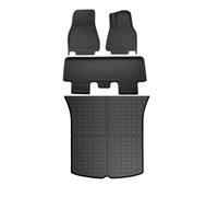 Car Trunk Mats Floor Mats All Weather Floor Mat Front Rear Cargo Liner Mat Waterproof Anti-Slip For Tesla For Model Y For Model 3 Highland 2017-2024 Trunk Mat(MY 2021-2024 4pcs)
