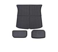 Car Trunk Mats Floor Mats All Weather Floor Mat Front Rear Cargo Liner Mat Waterproof Anti-Slip For Tesla For Model Y For Model 3 Highland 2017-2024 Trunk Mat(MY 2021-2024 TM)