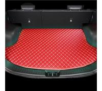 Car Trunk Mats for Dodge Durango 2016-2024 2025 6-Seat,All Weather Pu Leather Rear Cargo Liners Area Mat Waterproof Protector Floor Mat Red