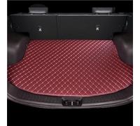 Car Trunk Mats for Dodge Durango 2016-2024 2025 6-Seat,All Weather Pu Leather Rear Cargo Liners Area Mat Waterproof Protector Floor Mat Wine Red