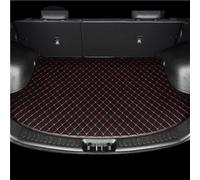 Car Trunk Mats for Dodge Durango 2016-2024 2025 6-Seat,All Weather Pu Leather Rear Cargo Liners Area Mat Waterproof Protector Floor Mat Black Red