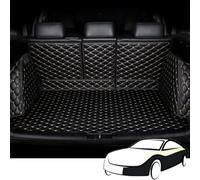 Car Trunk Mats for Kia Sportage 2018-2024, Leather Car Boot Liner Mat, Rear Trunk Protector Mat Full Coverage Boot Liner Mat Customization Styling Accessories,BlackBeige