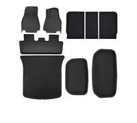 Car Trunk Mats For Tesla For Model Y 2023 2024 For Model 3 Highland Left Right Driving Floor Mats All Weather Waterproof Trunk Cargo Liner Accessories Trunk Mat(21-24 MY Right 9pcs)