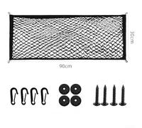 Car Trunk Net, 90x30 cm Double Layer Elastic Cargo Storage Organizer for Trunk Luggage Compartment with Accessories, High Elasticity Mesh for Secure Fit and Privacy Protection
