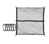 Car Trunk Net Meshes Cargo Net Stretchable Cargo Luggage With 6Pcs Metal Carabiner For Pickup Truck Car Trunk Organizers Hanging Back Seats Storage Organizers Bag