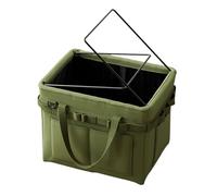 Car Trunk Organizer, 14.5-Inch Heavy Duty Storage Box, Portable Vehicle Cargo Bin for SUV and RV, 860g Lightweight Travel Organizer for Camping, Tools, and Road Trip