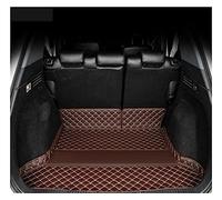 Car Trunk Protective Mat Deluxe Leather Full Rear Trunk Tray Liner Cargo Mat Floor Protector Foot Pad Mats For XRV For VEZEL 2015 2016 2017 2018 2019(Coffee,1pc)
