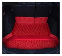Car Trunk Protective Mat Deluxe Leather Full Rear Trunk Tray Liner Cargo Mat Floor Protector Foot Pad Mats For XRV For VEZEL 2015 2016 2017 2018 2019(Red,1pc)