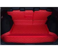 Car Trunk Protective Mat Deluxe Leather Full Rear Trunk Tray Liner Cargo Mat Floor Protector Foot Pad Mats For XRV For VEZEL 2015 2016 2017 2018 2019(Red)