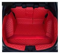 Car Trunk Protective Mat Deluxe Leather Full Rear Trunk Tray Liner Cargo Mat Floor Protector Foot Pad Mats For XRV For VEZEL 2015 2016 2017 2018 2019(Red,6pc)
