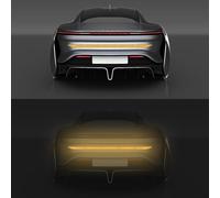 car Trunk Sticker for Audi A3 8Y Sportback 2024-,Night Visibility Reflective Decal Safety Warning Self Adhesive Strong Reflective Waterproof,A/Yell-ow