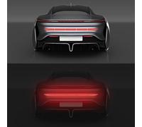 Car Trunk Sticker for MG ZS 2020-,Reflective High Intensity Night Visibility Safety Warning Decals Waterproof SelfAdhesive,A/R-ed