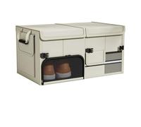 Car Trunk Storage Box For Renault 5 EV Clio 3 Doors 5 Doors Alpine A110 A110 R, Waterproof Boot Organiser Collapsible Multi Compartment Organizer Foldable Tidy Accessories,White