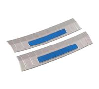 Car Trunk Trim Door Sill Protector Styling Scuff Plate Rear Bumper Foot Sticker For VW For T-ROC 2018 2019 2020 2021 RESPUNEKBAH(Silver blue)