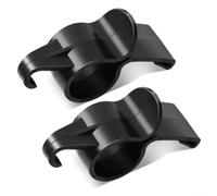 Car Trunk Umbrella Holder 2pcs PP Black Hook | PP plastic material, black color, fits most sedans, saves trunk space, holds umbrellas rods