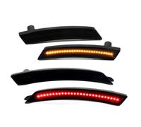 Car Turn Signal Light Compatible With Mini For Cooper R55 R56 R57 R58 R59 R60 R61 Front Rear Marker Lamp Side Lights 63132751332 63132751334(Black+Red)