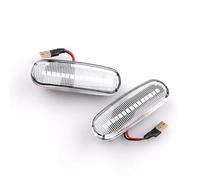 Car Turn Signal Lights Dynamic LED Turn Signal Side Marker Light Repeater Lamp For Fiat FOR Peugeot FOR Citroen FOR Lancia(Dynamic Crystal)