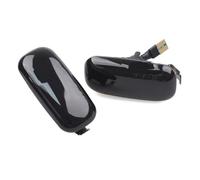 Car Turn Signal Lights Side Marker Flashing Indicator Dynamic Flowing Water Turn Signal Light For A3 S3 8P For A4 RS4 S4 B6 B7 B8 For A6 S6 RS6 For C5 For C6 For C7(Dynamic Smoked)