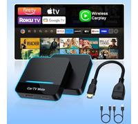 Car TV Mate 2025 Built-in Wireless CarPlay Adapter, Fire TV Stick Converter for Car Plug & Play, Stable Fast, No Latency, HDMl Multimedia Adapter with Factory Wired CarPlay