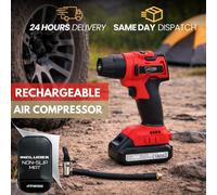Car Tyre Air Compressor Inflator Pump Digital Cordless Rechargeable SWAC22 +M