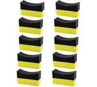 Car Tyre Cleaning Sponge, 10X Automobile Wheel Washer Tire Dressing Applicator Sponge Car Cleaning Curved Sponge Car Beauty Tool - Easy To Clean Car Corner, 10x6x4cm