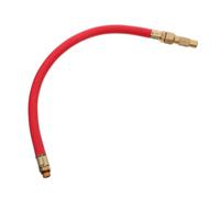 Car Tyre Inflator Hose Rubber Extension for Tire Gauge Fast Inflation | Lightweight Leak-proof Rubber and Metal Hose, Portable Design for Everyday Maintenance and Emergency Roadside Use