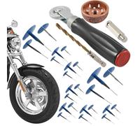 Car Tyre Repair Plug Patch, Tyre Mushroom Plug Set - Multipurpose Tyre Fungal Plug Set, Mushroom Nail Boots, Tyre Repair Tools for Cars, Trucks, Motorcycles, Buses