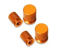 Car Tyre Valve Caps For Opel For Astra J H G K | Easy Screw-On Installation Waterproof Aluminum Alloy Dust Caps For Car Tyres(Orange)