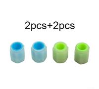 Car Tyre Valve Fluorescent Blue Green Set Car Tyre Valve Fluorescent | High-grade rubber material, resistant, protects valve core, 16x8x12mm size, build