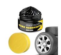 Car Tyre Wax - Deep Gloss Restorer, 45g Wheel Shines Protectantes Formula, Rubber Revive Coating, durabs Tire Dressing Solution | Auto Detailing Mechanics Racers For Sedans SUVs Trucks