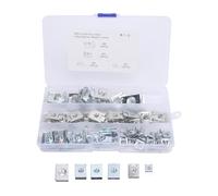 Car U Clips 50PCS 65 Manganese M4 M5 M6 M8 U Shaped Nut Assortment Set, Durable Auto Panel Fasteners - Resistant, Easy Install, Ideal for Dash and Door Interior