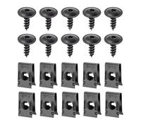 Car U-Clips with Screw Assortment Kit - Auto U Nut and Screw Clip - Metal Rustproof Repair Accessories for RVs Trucks Vehicle Owners Dashboard Panel Bumper Interior Trim